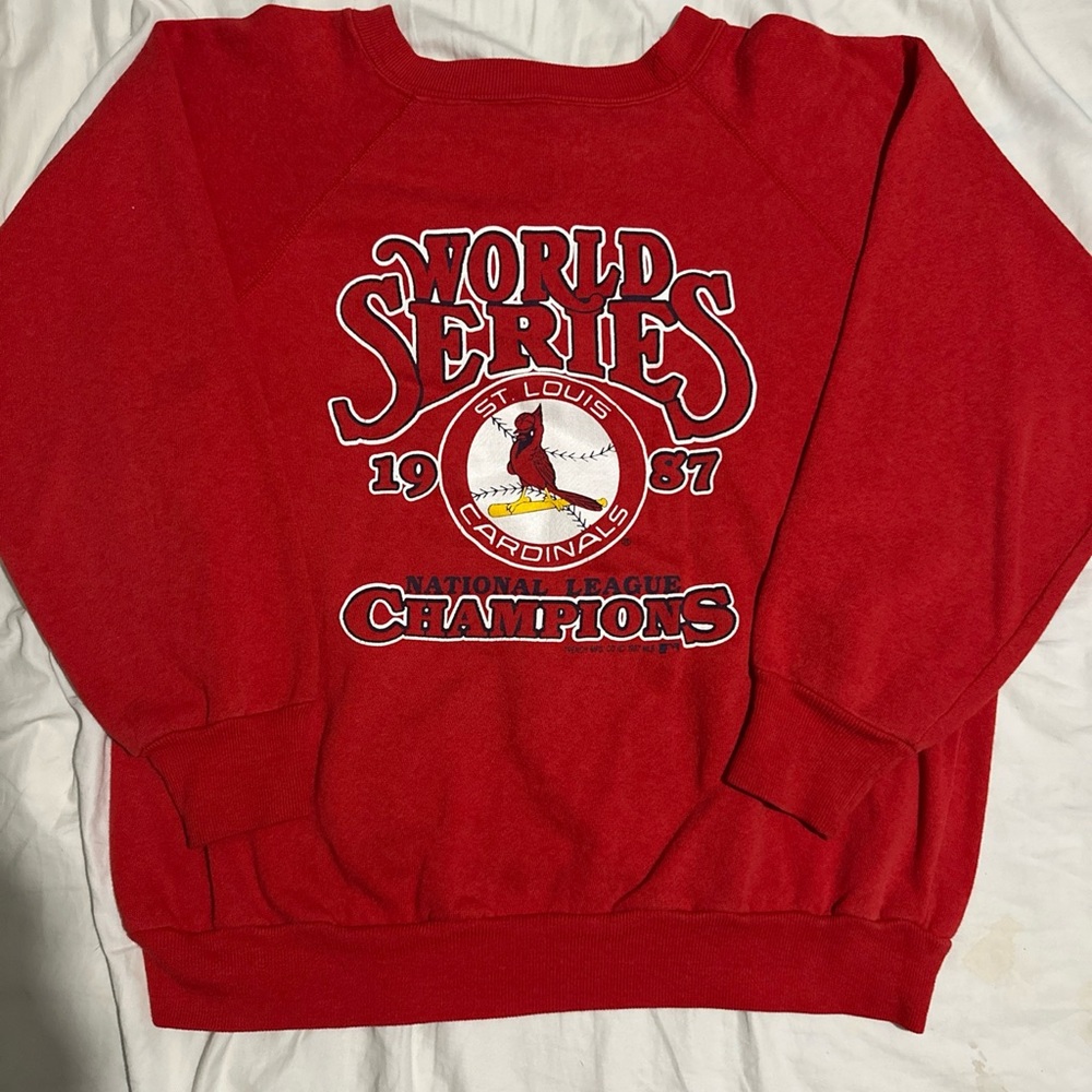 Vintage 1987 St. Louis Cardinals Red Sweatshirt